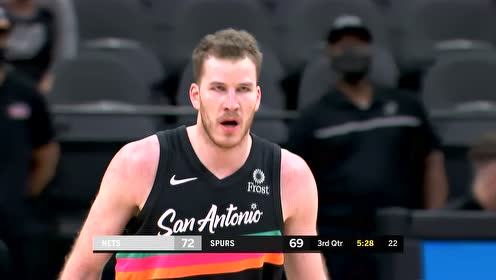 【NBA集錦】籃網(wǎng)特供？德羅贊連線珀爾特爾再扔無解中投