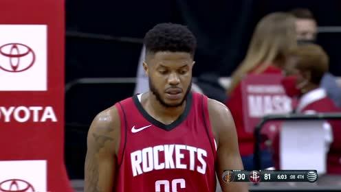 【NBA集锦】我的禁区可不是你家后花园 加兰突破上篮遭巴顿排球大帽