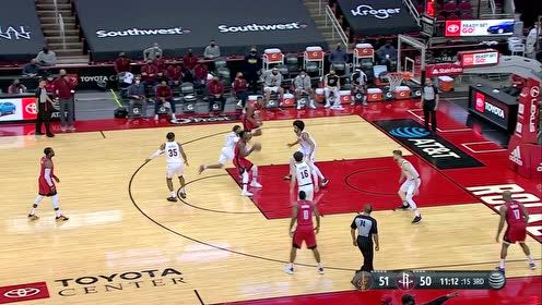 【NBA集锦】加兰虚晃一枪直杀篮下 丝滑小抛投稳稳命中