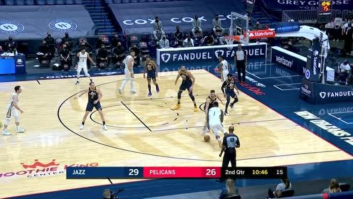 【NBA集錦】克拉克森撤步三分手起刀落 錫安猛虎下山碾壓內(nèi)線建功
