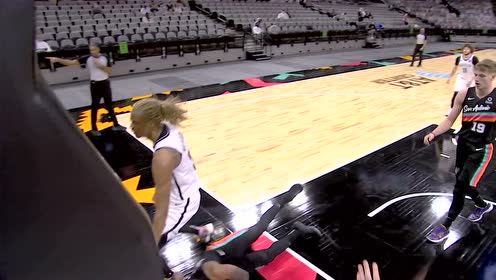 【NBA集錦】前方高能！克拉克斯頓黃雀在后追身血帽德羅贊