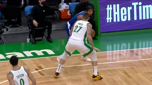 【NBA集锦】这速率泰斯完全跟不上 乔治撤步三分一箭穿心