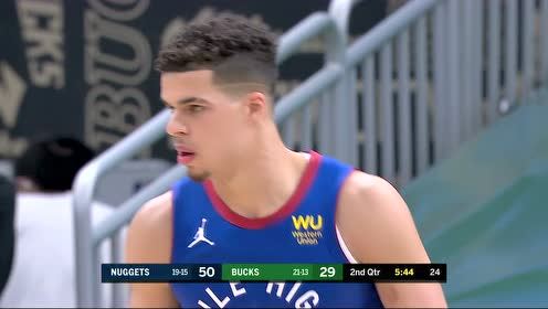 【NBA集锦】外线射穿你！约老师递手波特三分线急停出手稳稳当当