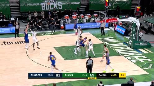【NBA集锦】人狠话不多！巴顿回传约老师手到擒来三分穿网