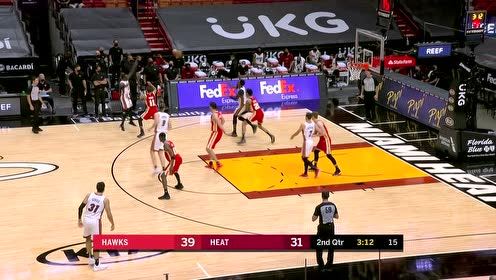 【NBA集錦】阿德巴約籃下接球 轉(zhuǎn)身拋投輕松寫意