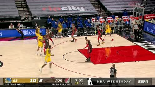 【NBA集锦】根本不把防守放在眼里 库里三分精确命中