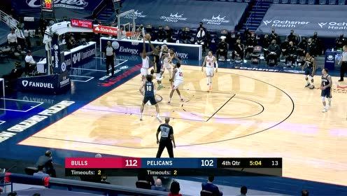 【NBA集锦】灵活的胖子 锡安灵活转身上篮命中