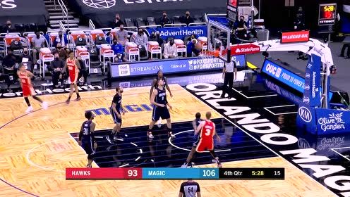 【NBA集锦】拒绝进入垃圾时间!老鹰全员下起三分雨连中4记三分