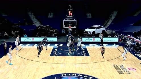 【NBA集锦】麦克劳克林抢断劈筐还没完 麦克丹尼尔斯再续诛心三分强势追平