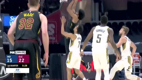 【NBA集錦】無視防守肆虐籃下 艾倫背打轉(zhuǎn)身單臂暴扣