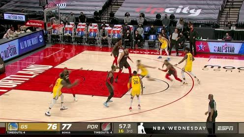 【NBA集锦】勇士集锦 库里空砍35分维金斯全队第二高分14分