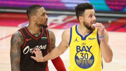 【NBA集锦】勇士106-108开拓者 库里空砍35分利拉德超远三分绝杀