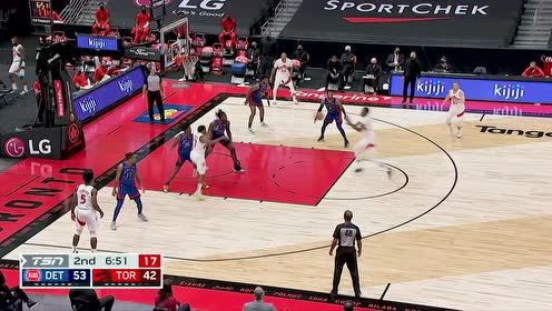 【NBA集锦】洛瑞转身妙传 布歇飞天遁地惊艳隔扣