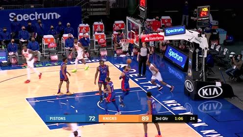 【NBA集锦】晃过活塞全队 伯克斯假传真突轻松上篮