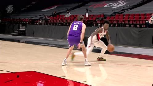 【NBA集锦】贴身防守一点用没有 利特尔将球摁进篮筐打成2+1