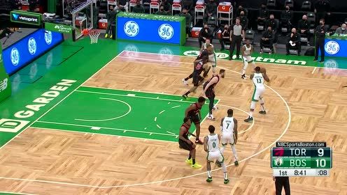 【NBA集錦】這腰力簡直逆天 沃克底線殺入極限回頭望月