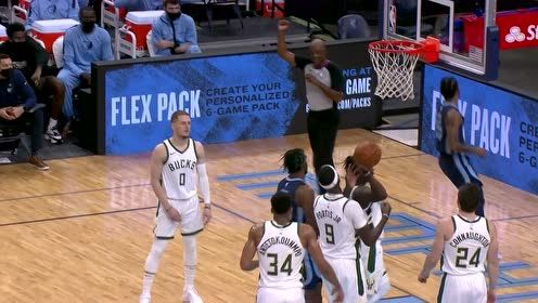 【NBA集锦】突然提速猝不及防 莫兰特超车上篮2+1稳稳入账