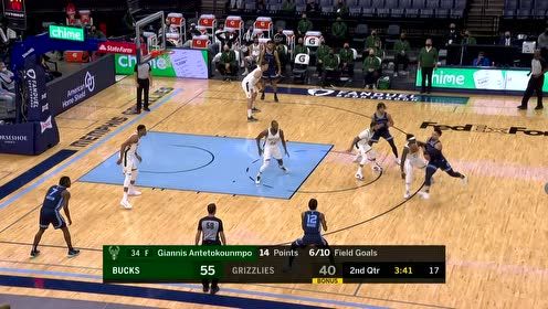 【NBA集锦】本场比赛首次拿分 莫兰特三分出手稳稳命中