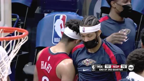 【NBA集錦】洲際導彈！哈特后場三分壓哨入網(wǎng)堪稱神仙球