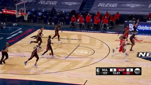 【NBA集錦】好硬的突破！球哥直殺籃下頂開熱火惡漢強勢上籃