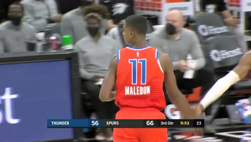 【NBA集锦】青春风暴!雷霆转换进攻行云流水
