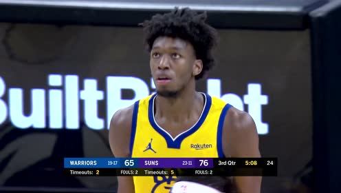 【NBA集锦】勇士永不放弃！妹夫空配怀斯曼双手挂扣