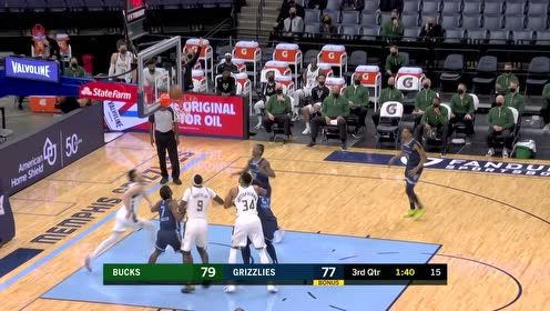 【NBA集锦】在分差被迫进的时候挺身而出 字母哥长驱直入2+1收入囊中