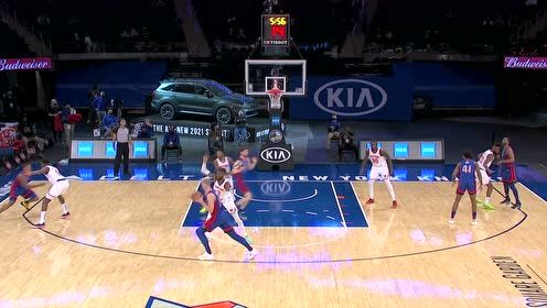 【NBA集锦】效果拉满 兰德尔罚球现场响起MVP呼声