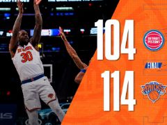NBA常规赛:尼克斯114-104获胜,兰德尔25分!