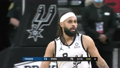 【NBA集锦】老将米尔斯追身三分稳住局面 关键时刻如同定海神针