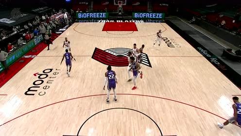 【NBA集锦】啥意思不用多说了吧 利拉德弧顶三分一箭穿心