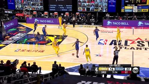 【NBA集錦】庫里vs杜蘭特隊(duì)集錦 金州拉文降臨全明星天秀空接暴扣