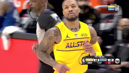 【NBA集錦】說曹操曹操到 利拉德戴表超遠(yuǎn)三分
