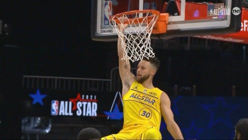 【NBA集錦】終于等到你還好沒放棄！庫里上演空接暴扣掛筐驚艷全場