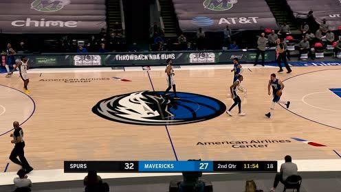 【NBA集锦】东契奇突然直塞篮下 克勒贝尔心领神会空接暴扣