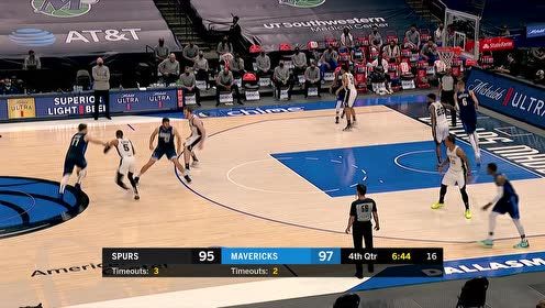 【NBA集锦】双核连线 东契奇灵性一扔波神神兵天降空接炸筐