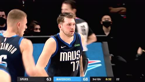 【NBA集锦】东契奇后撤步三分命中 穆雷连取5分不输气势