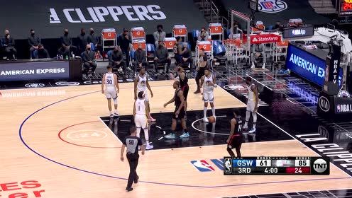 【NBA集锦】仨人防不住一个莱昂纳德 小卡单刀赴会强拿2+1
