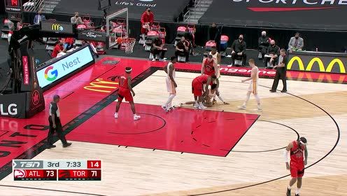 【NBA集錦】洛瑞底角三分發(fā)難 特雷楊腳踏凌波微步突破還擊