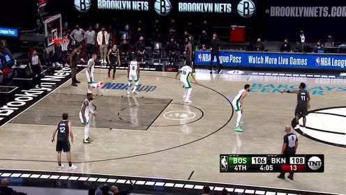 【NBA集錦】勝負欲起來了 塔圖姆突破快下頂著小喬丹變向上籃