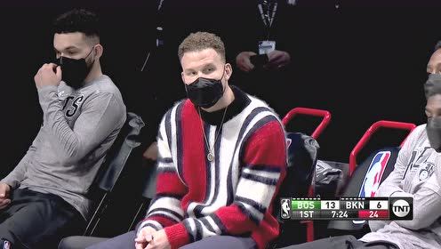 【NBA集錦】一身潮裝派頭十足 格里芬現(xiàn)身布魯克林主場觀戰(zhàn)