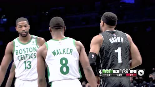 【NBA集錦】大哥給你上一課！沃克空中輪臂血帽扇懵布朗