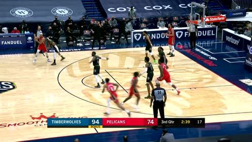 【NBA集锦】重型武器出击!锡安转身来到篮下双手暴扣