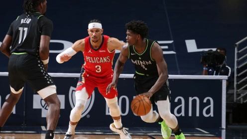 【NBA集锦】爱德华兹vs鹈鹕集锦 全场27分稳健发挥助队大胜