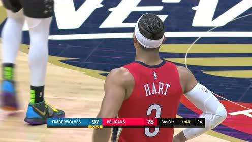 【NBA集锦】绝对是今日之奇兵 麦克丹尼尔斯3+1手到擒来