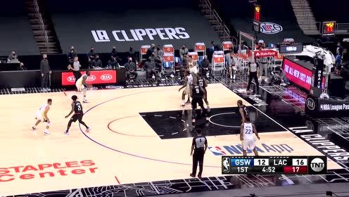【NBA集锦】空心入网！格林三分线外直击靶点