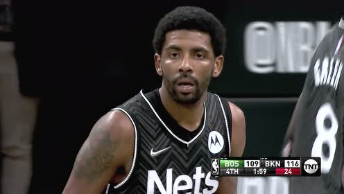 【NBA集錦】連續(xù)兩記三分擊穿北岸花園 歐文關(guān)鍵時刻極限出手驚艷全場