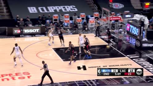 【NBA集锦】铁树开花！普尔外线超远三分为球队吃下定心丸