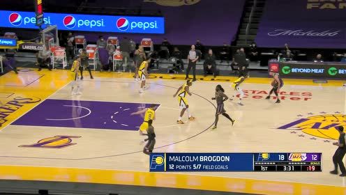 【NBA集錦】布羅格登晃暈卡魯索上籃得手 哈雷爾籃下2+1予以還擊