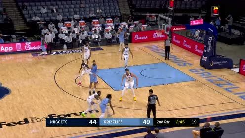 【NBA集锦】火力全开！巴顿底角三分+飞身补扣连拿5分